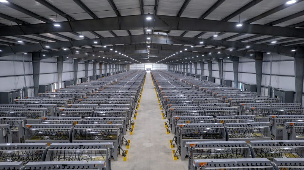 Riot Platforms bitcoin mining operatie in Texas