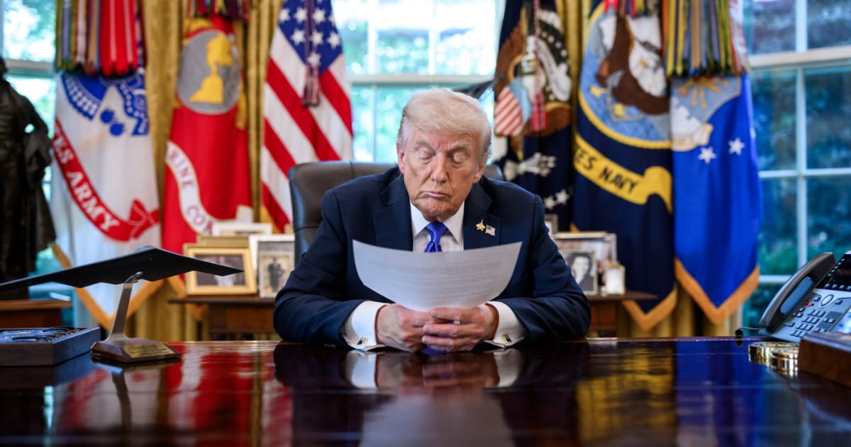 President Donald Trump in het Witte Huis