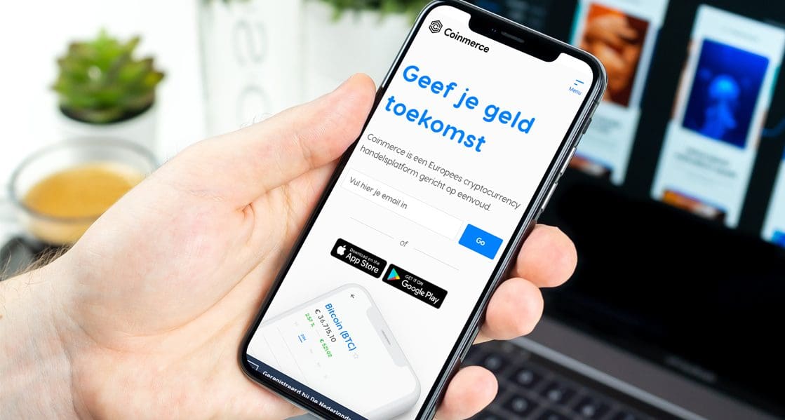Meld je binnen 3 minuten aan bij Coinmerce