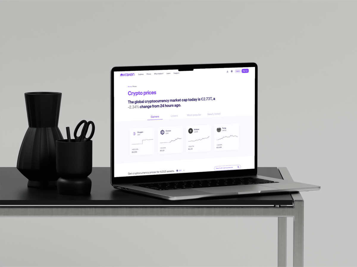 Crypto handelen bij Kraken