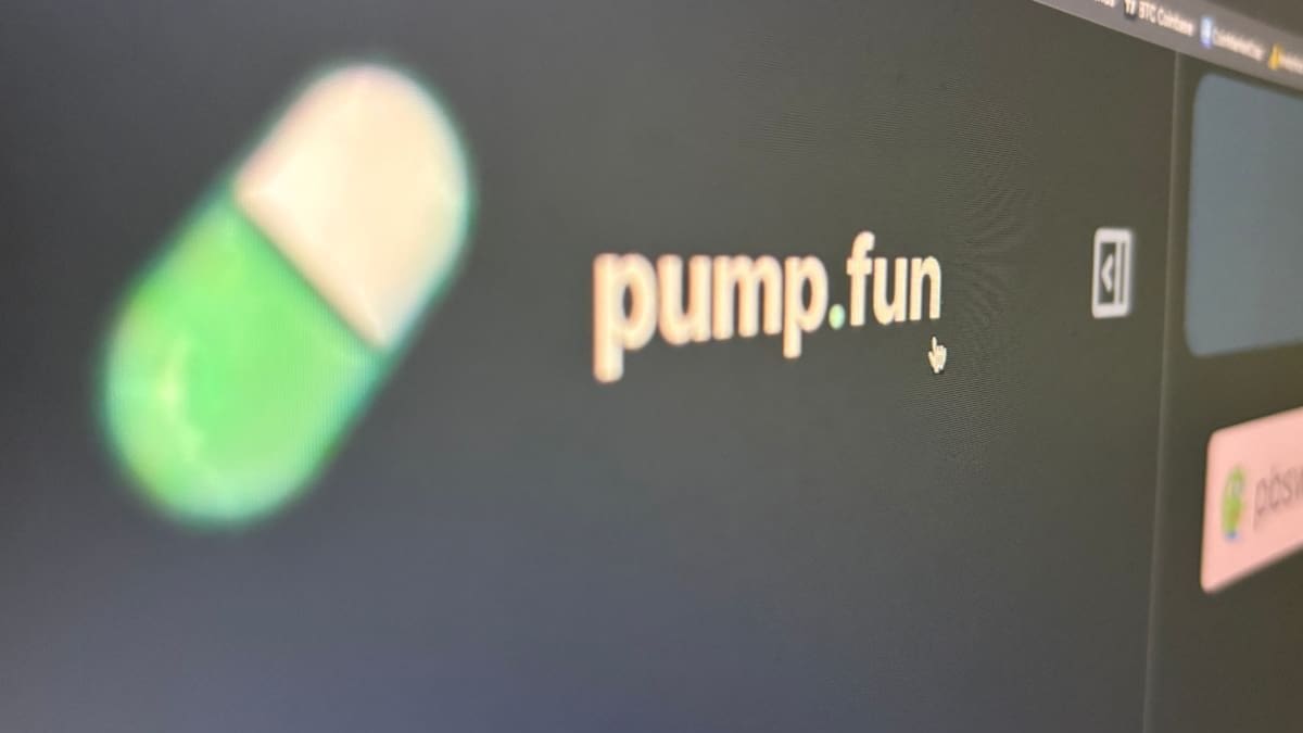Crypto Radar: Pump.fun schiet omhoog, markt profiteert van bitcoin-pauze Pump fun logo op website