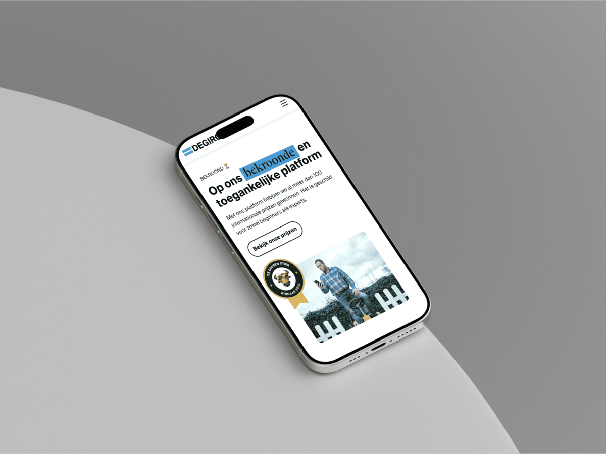 Gebruiksvriendelijk handelsplatform bij DEGIRO
