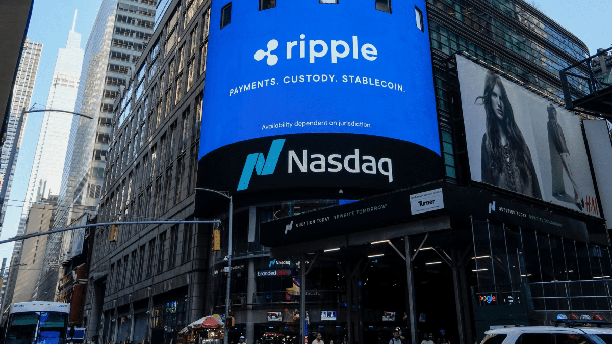 Bedrijf met €640 miljoen aan XRP krijgt groen licht voor beursgang Ripple-logo op Nasdaq-beurs