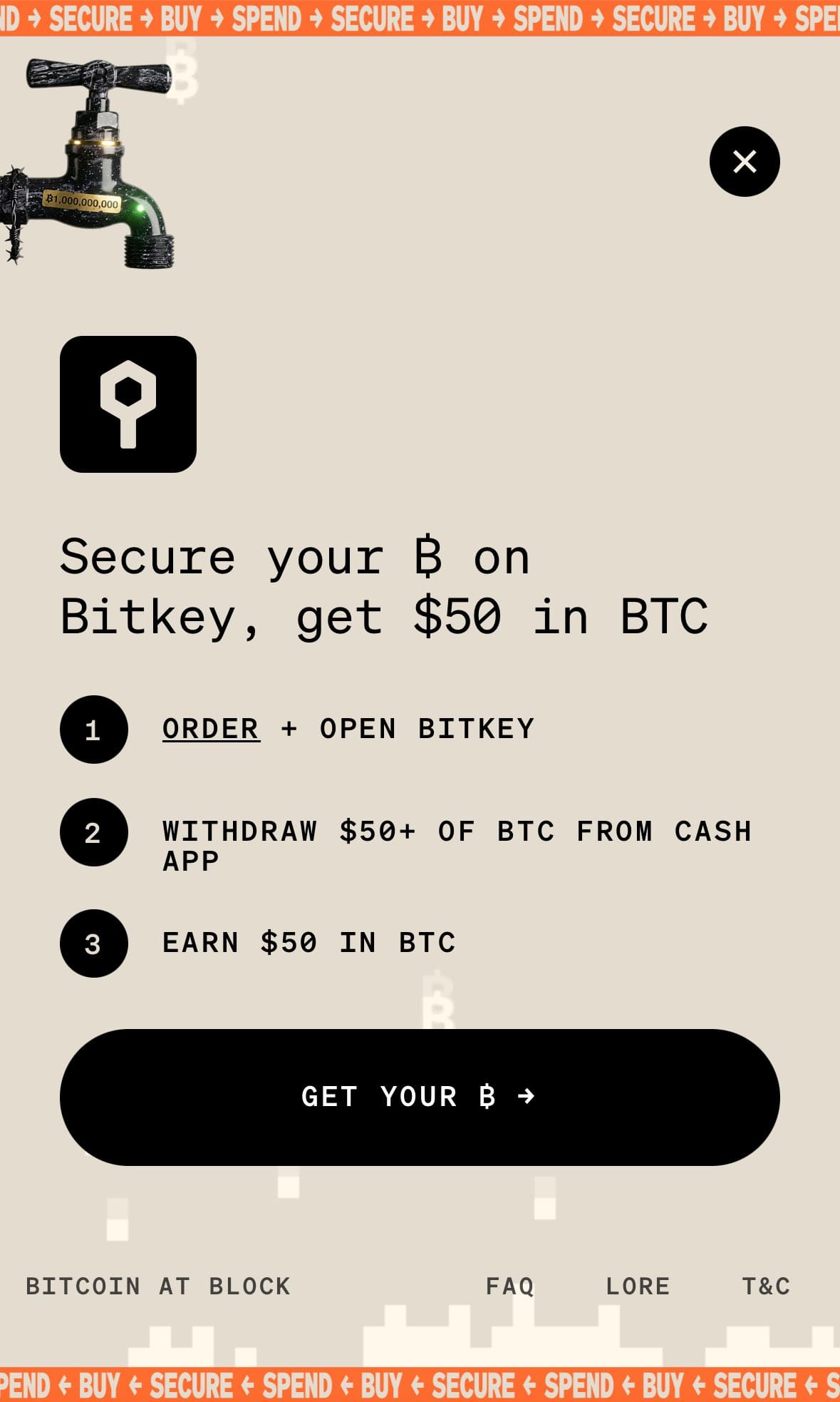 Zo kunnen gebruikers "gratis bitcoin" uit de bitcoin-kraan krijgen. Bron: Mork1e op X.