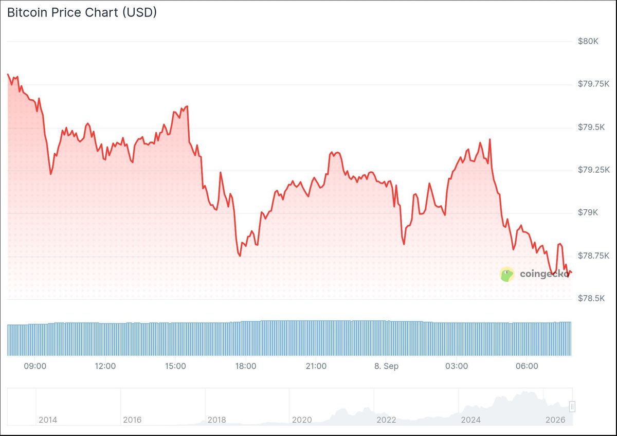 Bitcoin koers CoinGecko