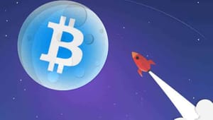 Bitcoin prijs naar de maan