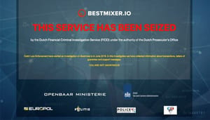 FIOD en Europol halen cryptocurrency witwasdienst Bestmixer.io uit de lucht