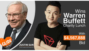 TRONs_Justin_Sun_wint_4.57_lunch_met_miljardair_Warren_Buffett TRON's Justin Sun had eindelijk zijn meeting met Warren Buffett van $4,5 miljoen