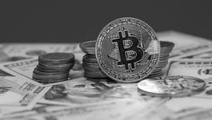 Bitcoin-btc-update-zwart-wit Bitcoin koers nog altijd saai, maar volatiliteit wordt verwacht