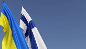 Finse-Oekraiense-vlag-bitcoin-donatie Finland doneert bitcoins aan Oekraïense oorlogsinspanningen