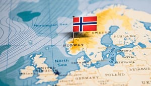 Noorse-vlag-kaart Noorse minister wil verlaagd belastingbeleid bitcoin miners afschaffen
