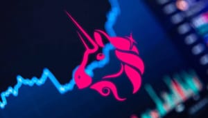 Uniswap-UNI-insider-analyse Insider-analyse UNI: Uniswap koers vormt falling wedge patroon