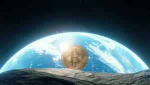 bitcoin-aarde-maan Bitcoin door geopolitieke situatie steeds meer 'risk-off', CoinShares CSO