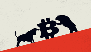 bitcoin-bear-bull Bitcoin correctie van 50% is niets nieuws, zegt Morgan Stanley