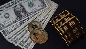 bitcoin-dollar-goud Bitcoin Blootgelegd: “Meer dan 1 wereldreservevaluta is mogelijk”