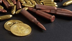 bitcoin-kogels Bitcoin als militair wapen? Boek hierover is al wekenlang #1 bestseller