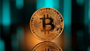 bitcoin-munt-blauw Bitcoin daalt na flinke bounce, Fed zorgt wellicht voor nog meer volatiliteit