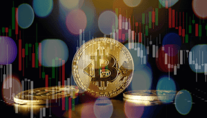 bitcoin-munt-grafiek-wit-gekleurd Bitcoin begint 2022 rood, toont voorzichtige bullish signalen