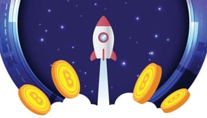 bitcoin-raket "Bitcoin koers kan binnen 5 jaar $1 miljoen bereiken door fiat crash"