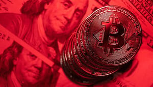 bitcoin-rood-daling Bitcoin zakt nog dieper, hoe diep kan de koers dalen?