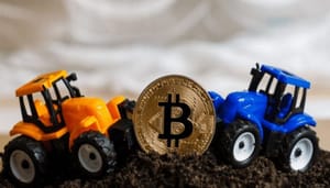 bitcoin-tractor Nederlandse boeren kiezen uit protest voor Bitcoin