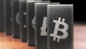 crypto-bitcoin-domino Deskundigen zeggen dat duizenden crypto om zullen vallen