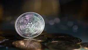 Cardano,Ada,Cryptocurrency,Token,Digital,Crypto,Currency,Coin,For,Defi ADA koersvoorspelling: Activiteit op Cardano neemt af en de koers ook