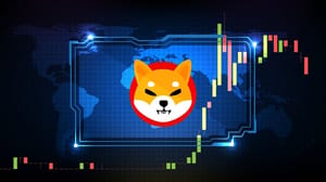 Abstract,Futuristic,Technology,Background,Of,Shiba,Inu,(shib),Price,Chart Koersvoorspelling Shiba Inu: 3 redenen om SHIB te kopen