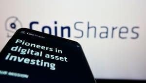 Coinshares Bitcoin beursfondsen krimpen voor het eerst na weken van groei