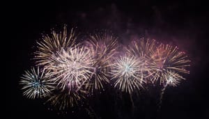 Vuurwerk De bitcoin prijsverwachting voor oud en nieuw 2023-2024