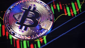 Bitcoin-chart Crypto update: Bitcoin herstellende na crash, markt kleurt groen