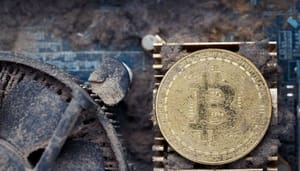 bitcoin-mining-dust Stokoude bitcoin miner haalt €3,1 miljoen onder het stof vandaan