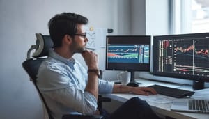 crypto-trader-monitors-13-5 Bitcoin koers schiert boven $63.000: wat zeggen de experts?