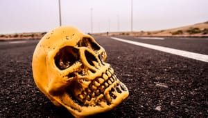 gouden-schedel-bitcoin-death-cross Bitcoin 'death cross' zaait paniek, maar cijfers verrassen handelaren
