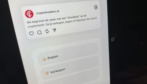 poll-op-instagram-crypto-insiders 55% van Nederlandse crypto investeerders 'koopt de dip'