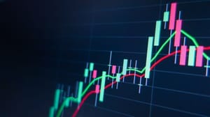 Stijgende koers op een grafiek Crypto stijgende koers