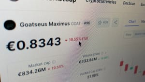 GOAT-daalt-crypto-radar Crypto Radar: XRP opnieuw in de plus, GOAT krijgt klappen