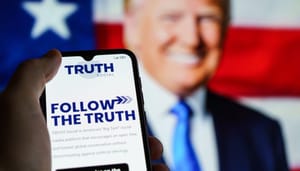 Trump Media stapt in crypto_ kwart miljard voor Truth.Fi Trump Media stapt in crypto: kwart miljard voor Truth.Fi