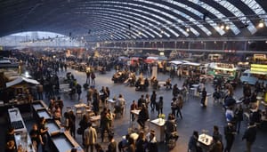 Een foto van de binnenkant van RAI Amsterdam, waar verschillende evenementen worden gehouden, zoals het Crypto Congres Een foto van de binnenkant van RAI Amsterdam, waar verschillende evenementen worden gehouden, zoals het Crypto Congres