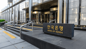 Foto van centrale bank van Zuid-Korea Foto van centrale bank van Zuid-Korea