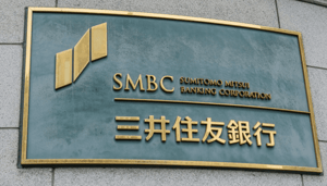 Logo van Japanse SMBC bank Logo van Japanse SMBC bank