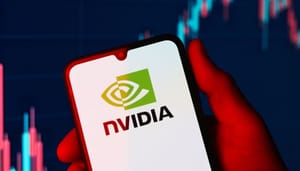 Nvidia-koers-rood-hand Nvidia-koers-rood-hand