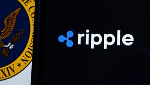 ripple-logo-op-telefoon Ripple logo op een telefoon.