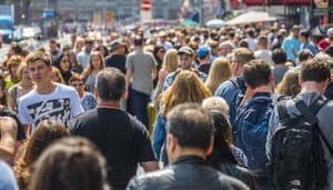 Nederlanders-lopen-op-straat Nederlanders lopen op straat