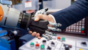 Robot en mens Stablecoin-gigant Tether bouwt AI-platform: dit kun je verwachten