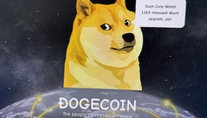 dogecoin-logo-website Foto: Homepage van Dogecoin