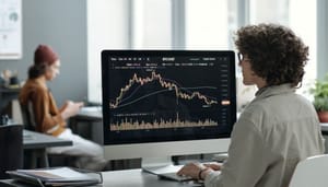 Handelaar computer BTC_USD ‘Veilige’ crypto-strategie verslaat spaarrente én aandelen: +104% in 4 jaar