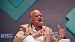 Michael Novogratz tijdens RISE conferentie Michael Novogratz tijdens RISE conferentie