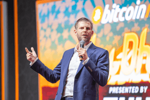 eric trump x gelijk ethereum Eric Trump over crypto-imperium: “Crypto is onze wraak op het systeem”