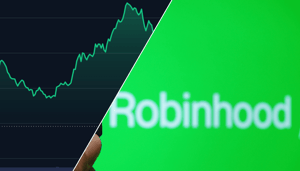 robinhood met groene grafiek links